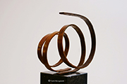 fotodocument bronzen beeld Twee slagen